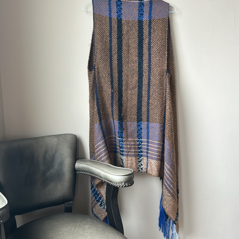 THEODORA CALLUM multicolored long fringe vest - Picture 6 of 6